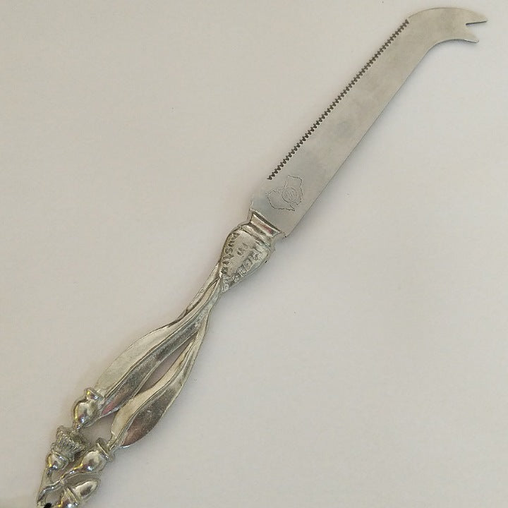 AUSTRALIAN MADE SILVER PEWTER CHEESE KNIVES