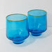 COLOURED TUMBLER SET 2 GLASSES