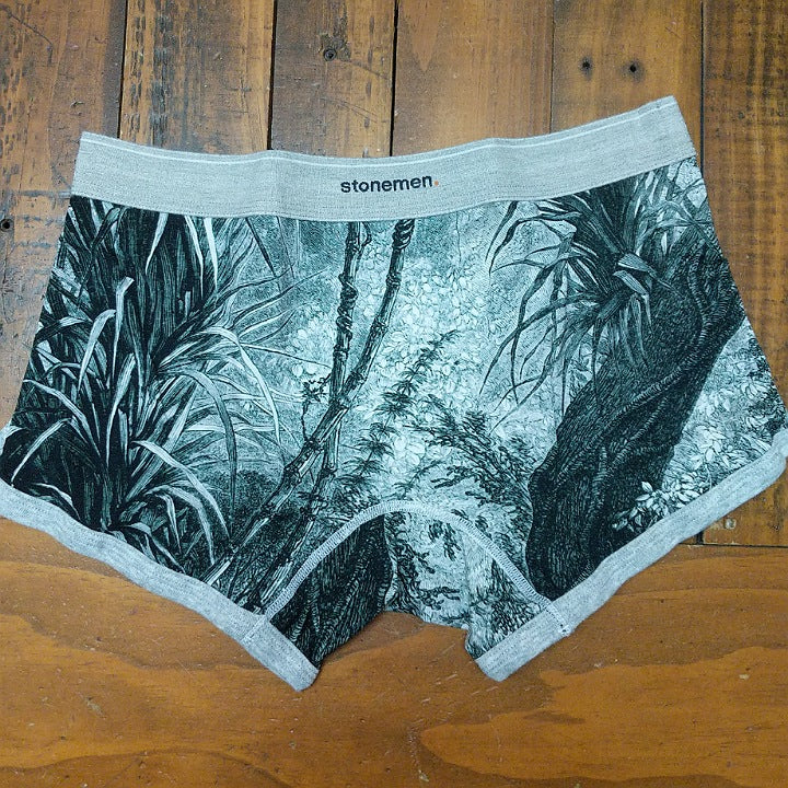 STONEMEN COTTON BOXER BRIEFS FOR MEN JUNGLE