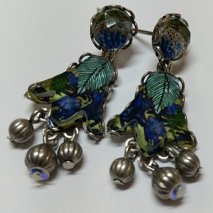 AYALABAR COLOURFUL BELL DROP EARRINGS