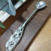 AUSTRALIAN MADE SILVER PEWTER OLIVE SPOON [STYLE:GUMNUTS]