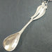 AUSTRALIAN MADE SILVER PEWTER OLIVE SPOON [STYLE:DUO LEAF]