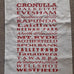 LINEN TEA TOWEL PROPERTY NAMES CRONULLA (BLACK)