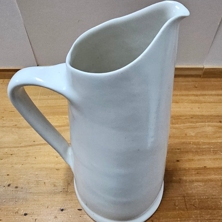 WHITE CERAMIC JUG