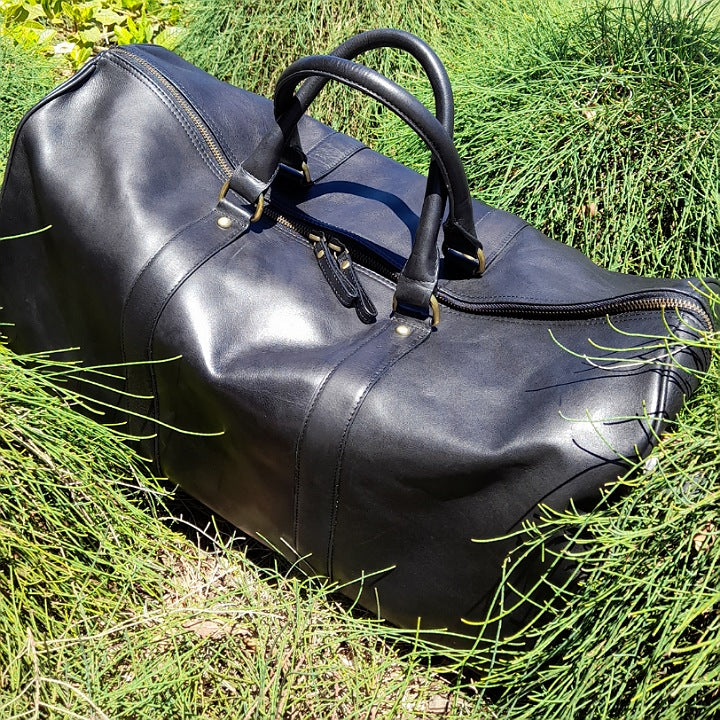 LEATHER WEEKEND CABIN BAG