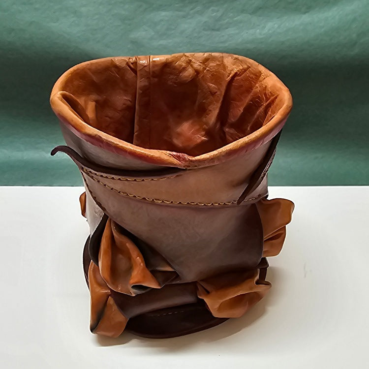 LEATHER SCRAPS CONTAINER