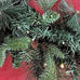 CHRISTMAS WREATH WITH PINECONES AND LIGHTS