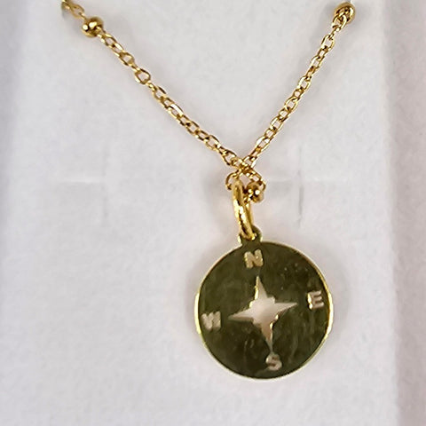 NECKLACE COMPASS POINTS [STYLE:GOLD]
