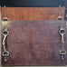 LEATHER SERVING TRAY WITH  HORSE BIT HANDLES [COL:CHOCOLATE]