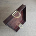 LEATHER TRAY WITH STIRRUP HANDLES 