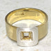 RING BRASS BAND STERLING SQUARE FEATURE [SIZE:7.5]