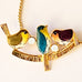 NECKLACE TARATATA BIRDS ON GOLD [STYLE:NECKLACE]