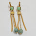 EARRINGS TARATATA JADE ON GOLD [STYLE:CLOSED HOOK DANGLY]