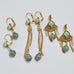 EARRINGS TARATATA JADE ON GOLD [STYLE:CLOSED HOOK DANGLY]