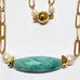 GOLD PLATED CHAIN NECKLACE WITH AMAZONITE