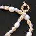 NECKLACE FRESHWATER PEARLS WITH GOLD PLATED NUGGETS