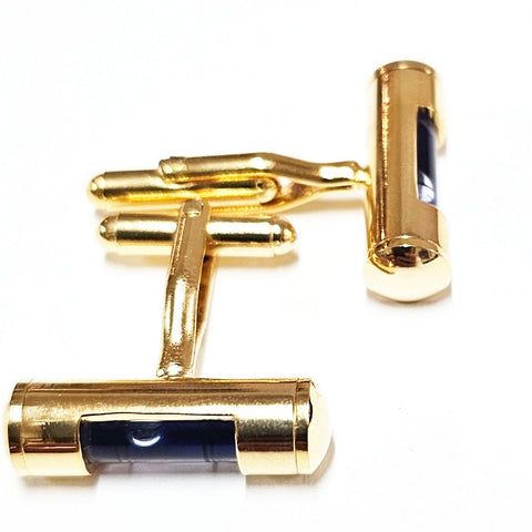 CUFFLINKS BLUE SPIRIT LEVEL