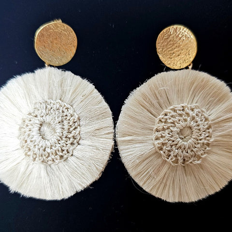 BILUM AND BILAS HIBISCUS EARRINGS