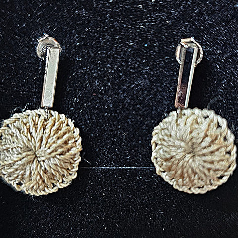 BILUM AND BILAS BAR EARRINGS SILVER