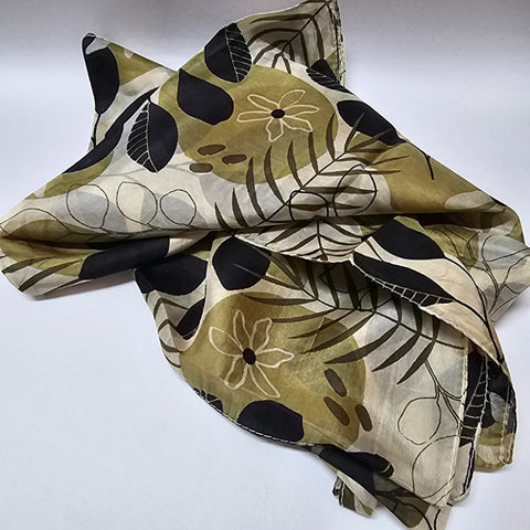 SILK SCARF RECTANGULAR [DESIGN:ABSTRACT]