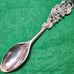 AUSTRALIAN MADE SILVER PEWTER OVAL TEASPOON [STYLE:WATTLE]