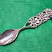 AUSTRALIAN MADE SILVER PEWTER OVAL TEASPOON [STYLE:FLANNEL FLOWER]