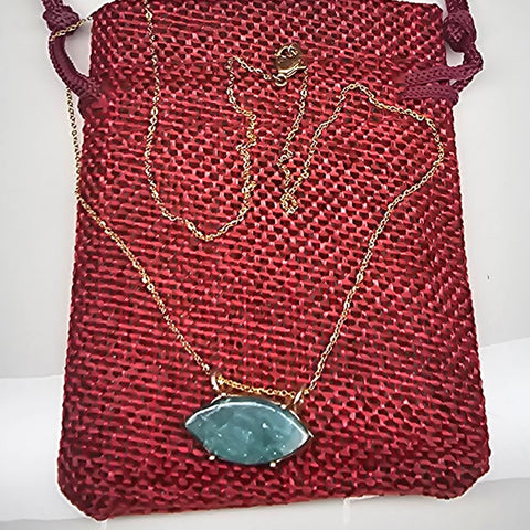 ANNABELLE HARDIE EMERALD PENDANT NECKLACE