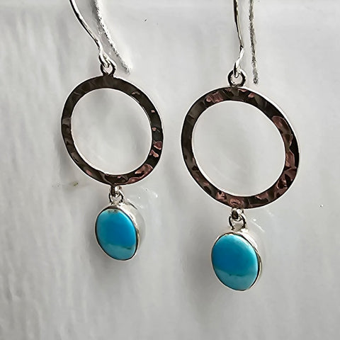 ENTIA EARRINGS KINGMAN TURQUOISE FROM USA