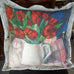 HEAVY CANVAS CUSHION COVER [DESIGN:TULIP]