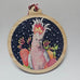 WOODEN CHRISTMAS TREE ORNAMENT [DESIGN:PINK COCKATOO]