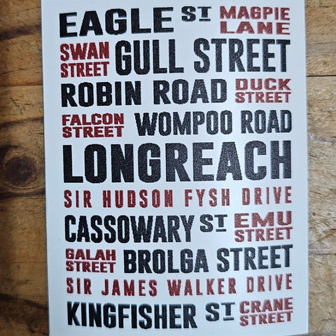 MAGNET LONGREACH STREET NAMES