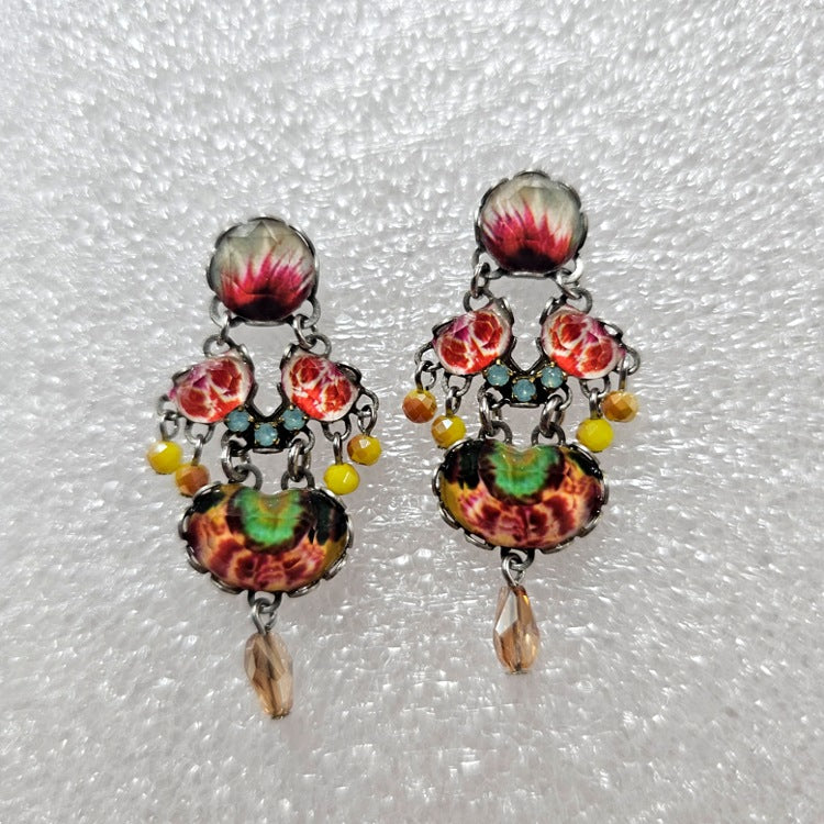 AYALABAR EARRINGS COLOUR ON FIERY STUD