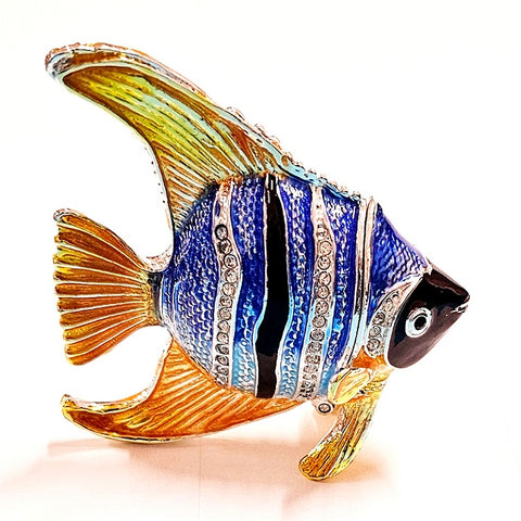 BLACK ANGEL FISH TRINKET BOX