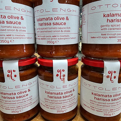 KALAMATA OLIVE AND HARISSA SAUCE
