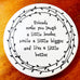 PORCELAIN COASTER [PRINT:FRIENDS MAKE YOU LAUGH]