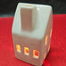 PORCELAIN TEA LIGHT HOUSE WHITE