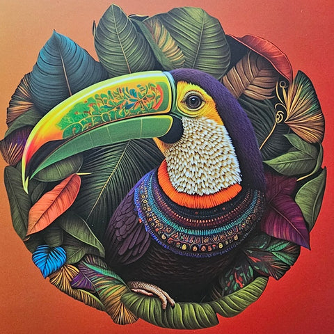 SHAPED TOUCAN WOODEN JIGSAW PUZZLE [SIZE:500 PIECES]