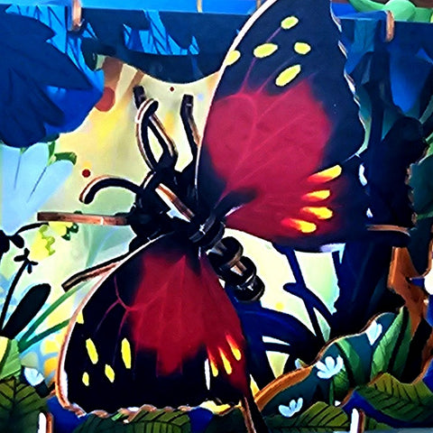 3D WOODEN PUZZLE FOR KIDS [DESIGN:BUTTERFLY]