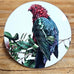 ROUND COASTER CORK BACKED [DESIGN:KING PARROT]