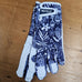 GOATSKIN GARDENING GLOVES PATTERNED [PRINT:NAVY NATIVES]