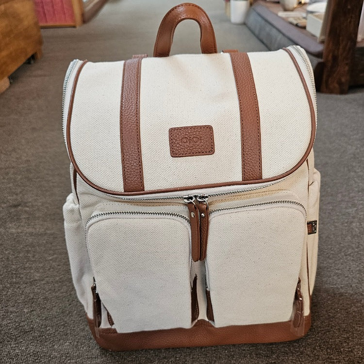 NEW MOTHERS HANDS FREE CANVAS BACKPACK