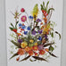 COTTON LINEN TEA TOWEL AUSTRALIAN WILDFLOWER [PRINT:MR T'S BREADBOARD]