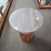 MARBLE WOOD SIDE TABLE