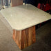MARBLE TOPPED SIDE TABLE