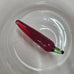 GLASS TUMBLER WITH CHILLI PEPPER