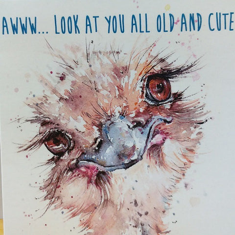 BIRTHDAY EMU GREETING CARD