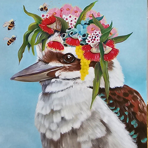 GREETING CARD KOOKABURRA BEES