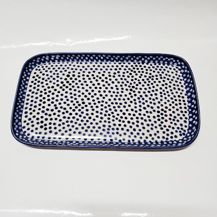 CHINO BLUE SPOT PLATTER