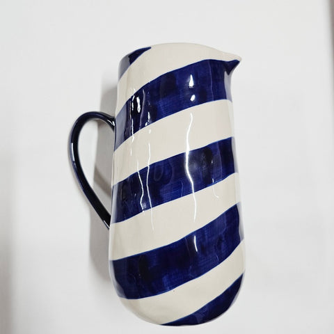 JONES AND CO BLUE STRIPE JUG