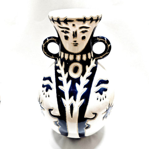 JONES AND CO BLUE TOTEM DUO VASE